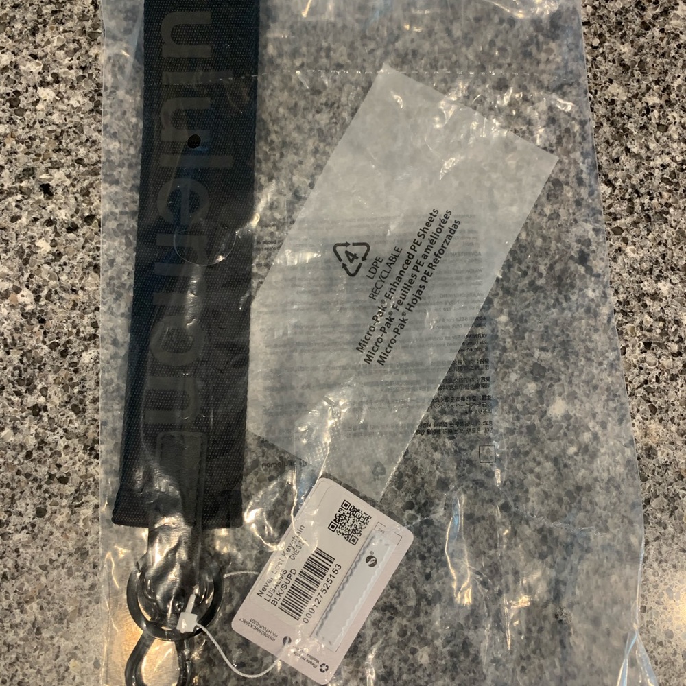 Lululemon Never Lost Keychain